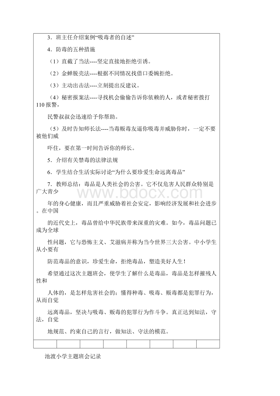 禁毒教育主题班会记录.docx_第2页