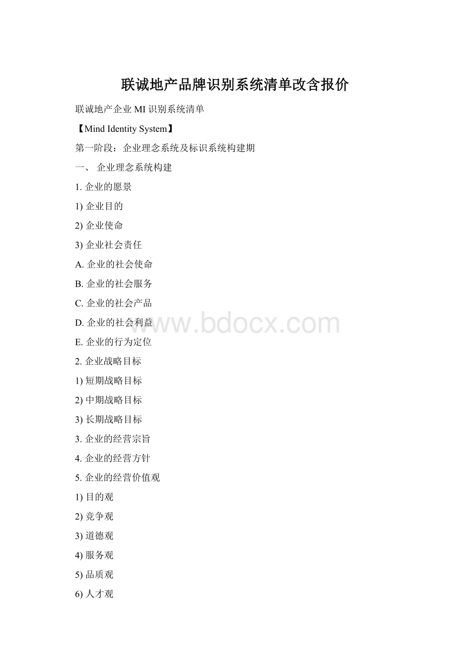 联诚地产品牌识别系统清单改含报价.docx_第1页