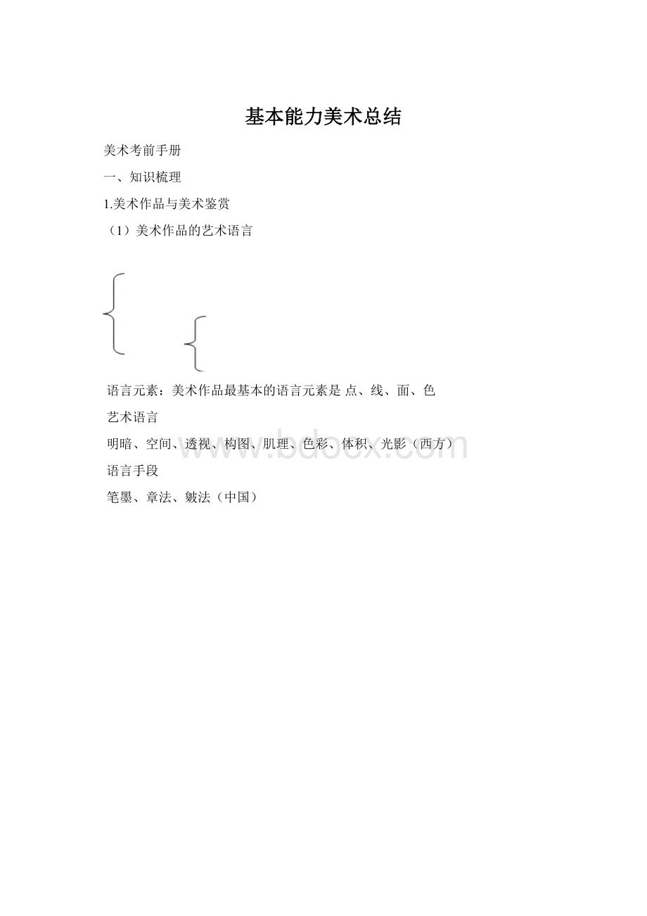 基本能力美术总结Word文档格式.docx_第1页