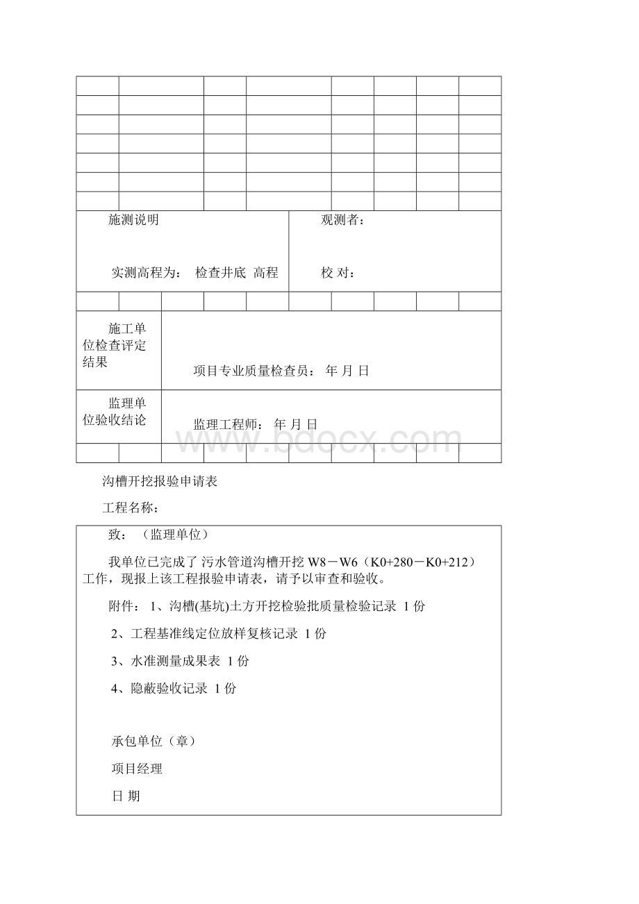 废水污水管道工程报验全套资料全面版Word文件下载.docx_第2页