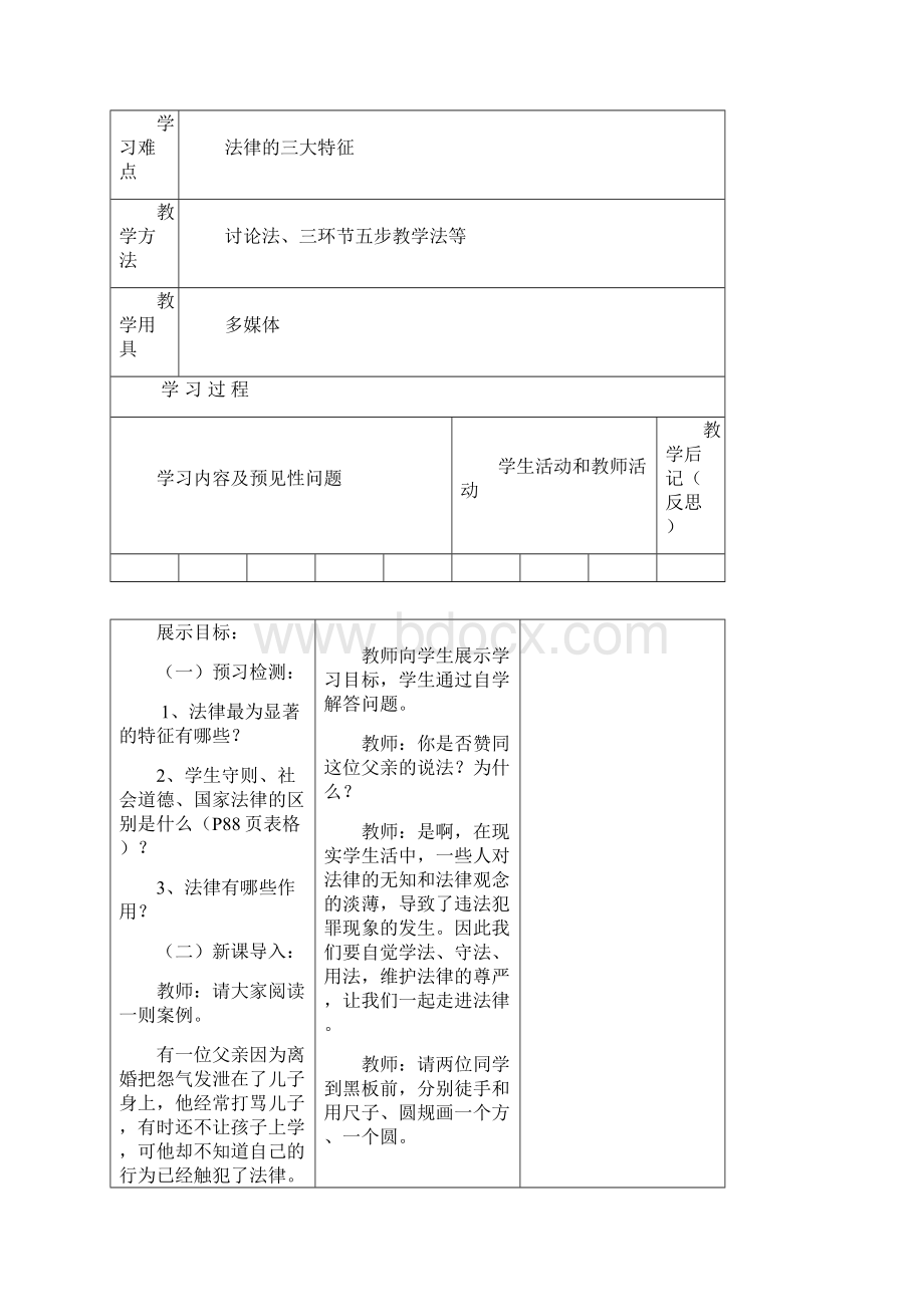 七年级思想品德下册第四单元教案Word文档下载推荐.docx_第2页