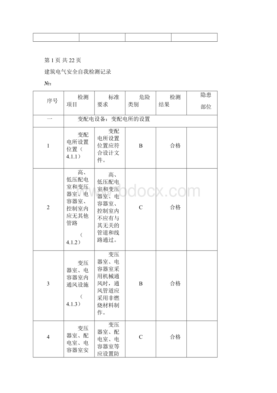 建筑电气安全自我检测记录Word下载.docx_第2页