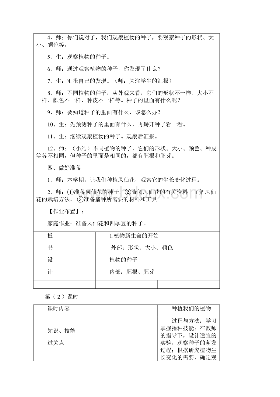 三年级上册科学第一单元备课Word文档下载推荐.docx_第3页