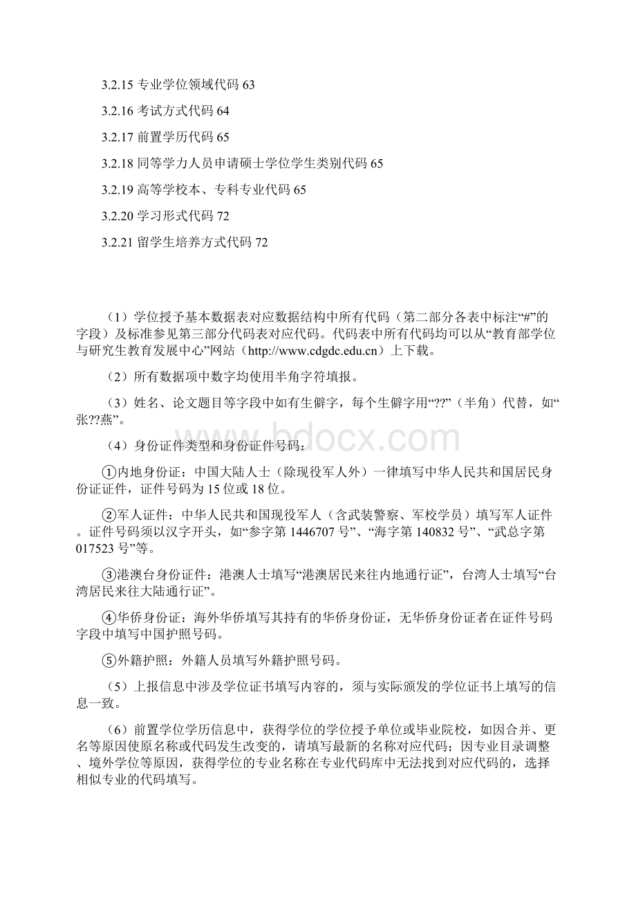 学位授予信息年报数据结构及代码手册文档格式.docx_第3页