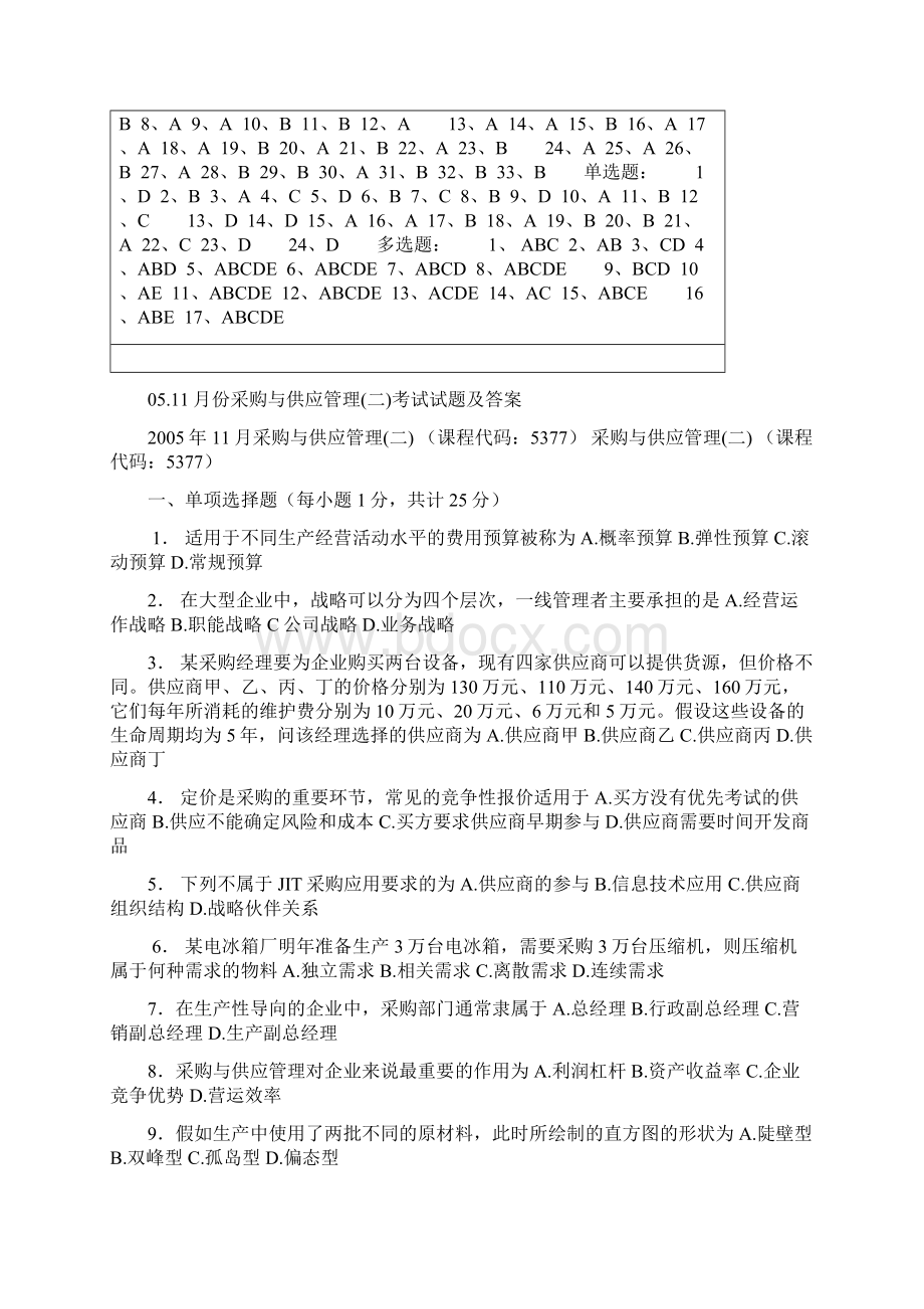 采购管理试题及答案.docx_第3页