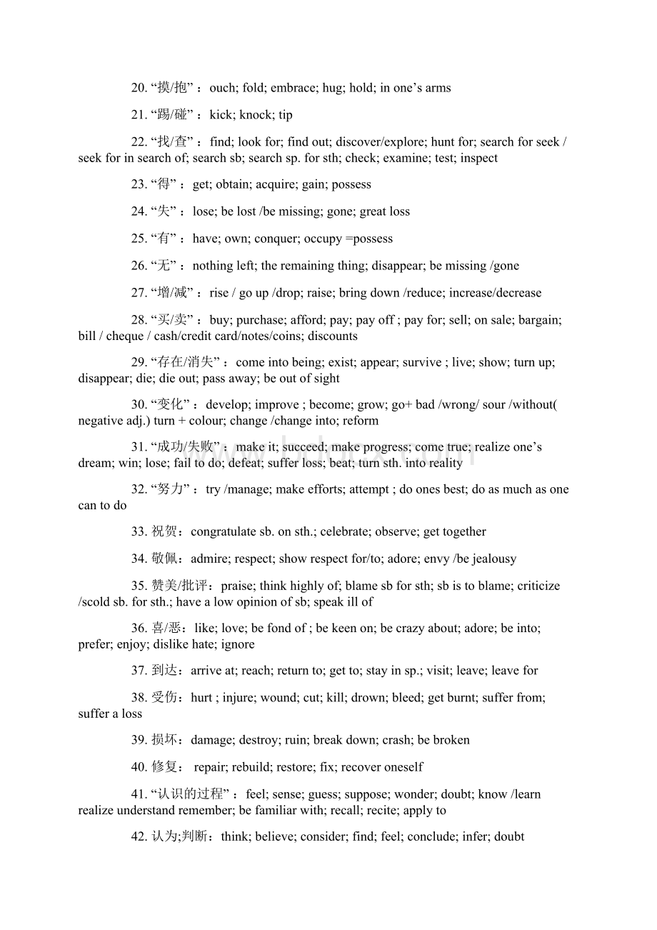 高考英语完形填空高频词汇词组大全.docx_第2页