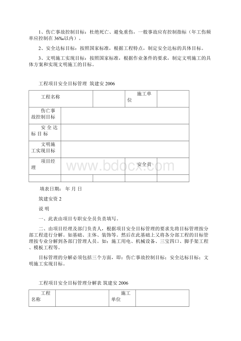 工程项目安全生产责任制落实情况检查记录表Word格式文档下载.docx_第2页