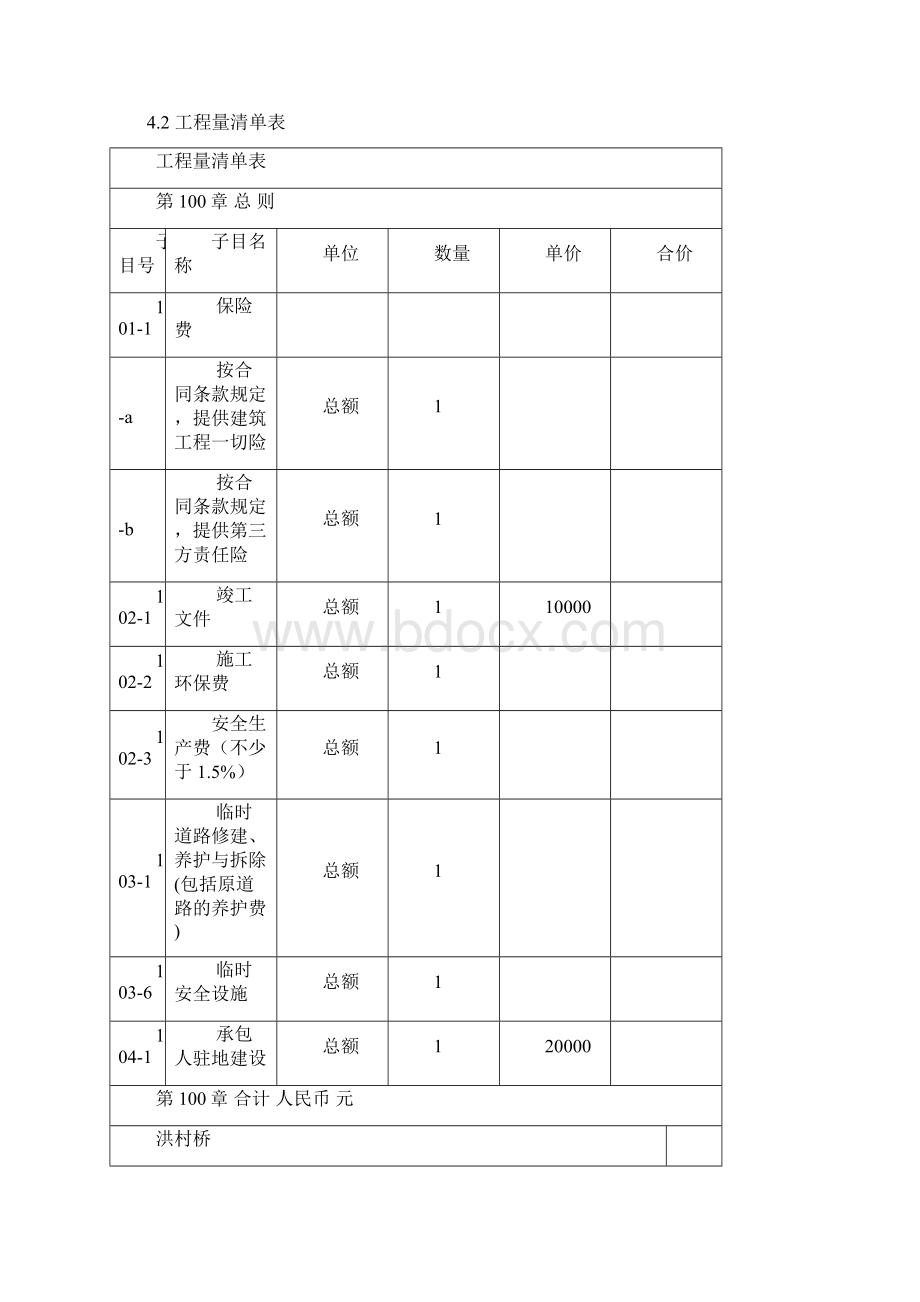 金东区农村公路危病桥梁维修加固工程投标控制价与补文档格式.docx_第2页