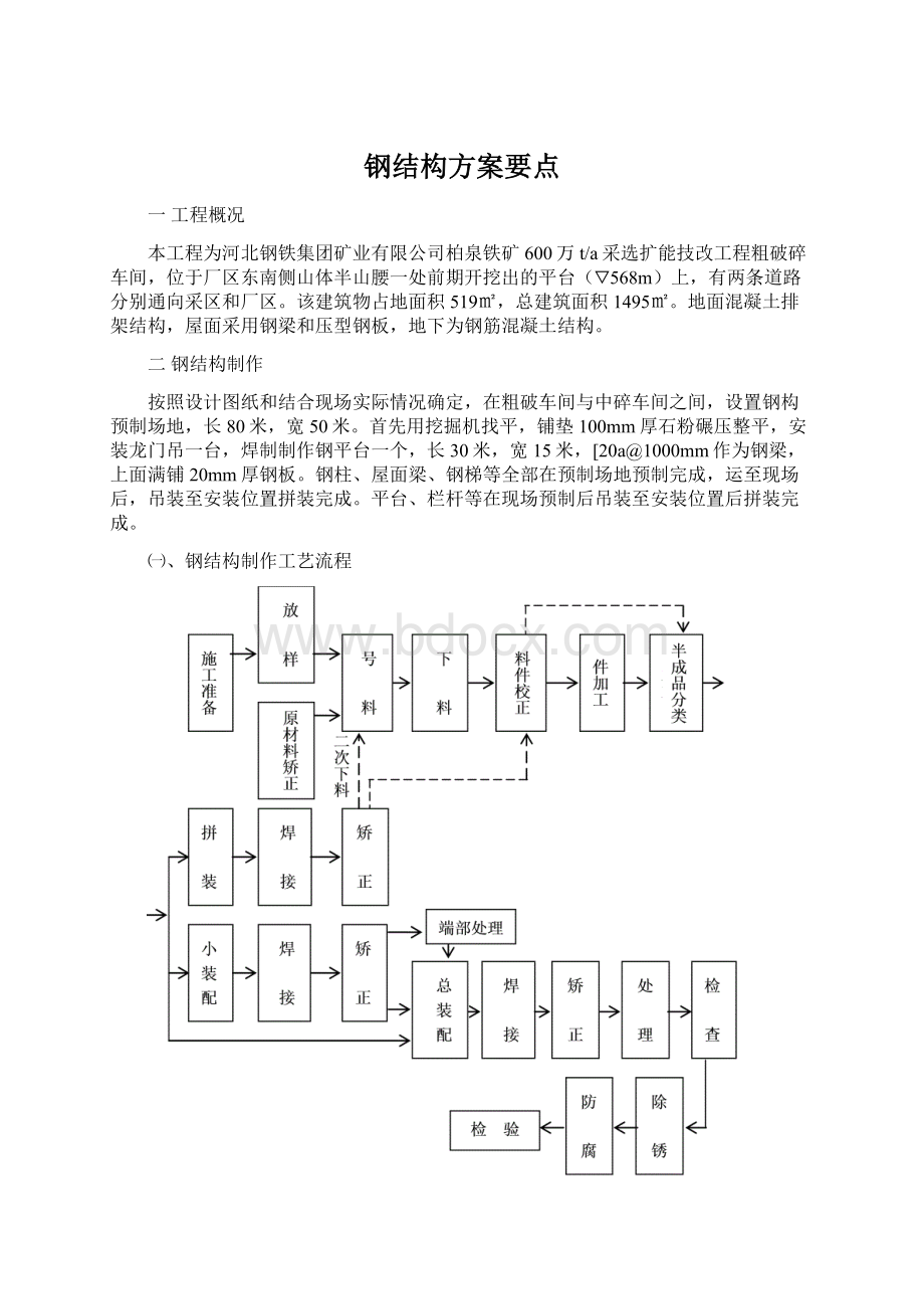 钢结构方案要点Word文档下载推荐.docx