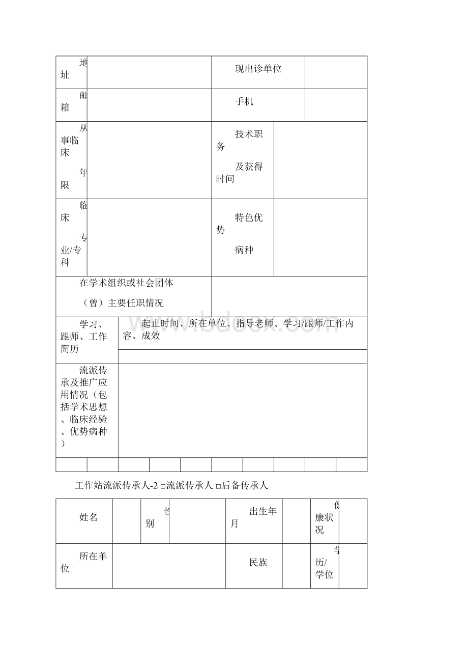 国家中医药局中医学术流派传承工作室二级工作站申报书.docx_第3页