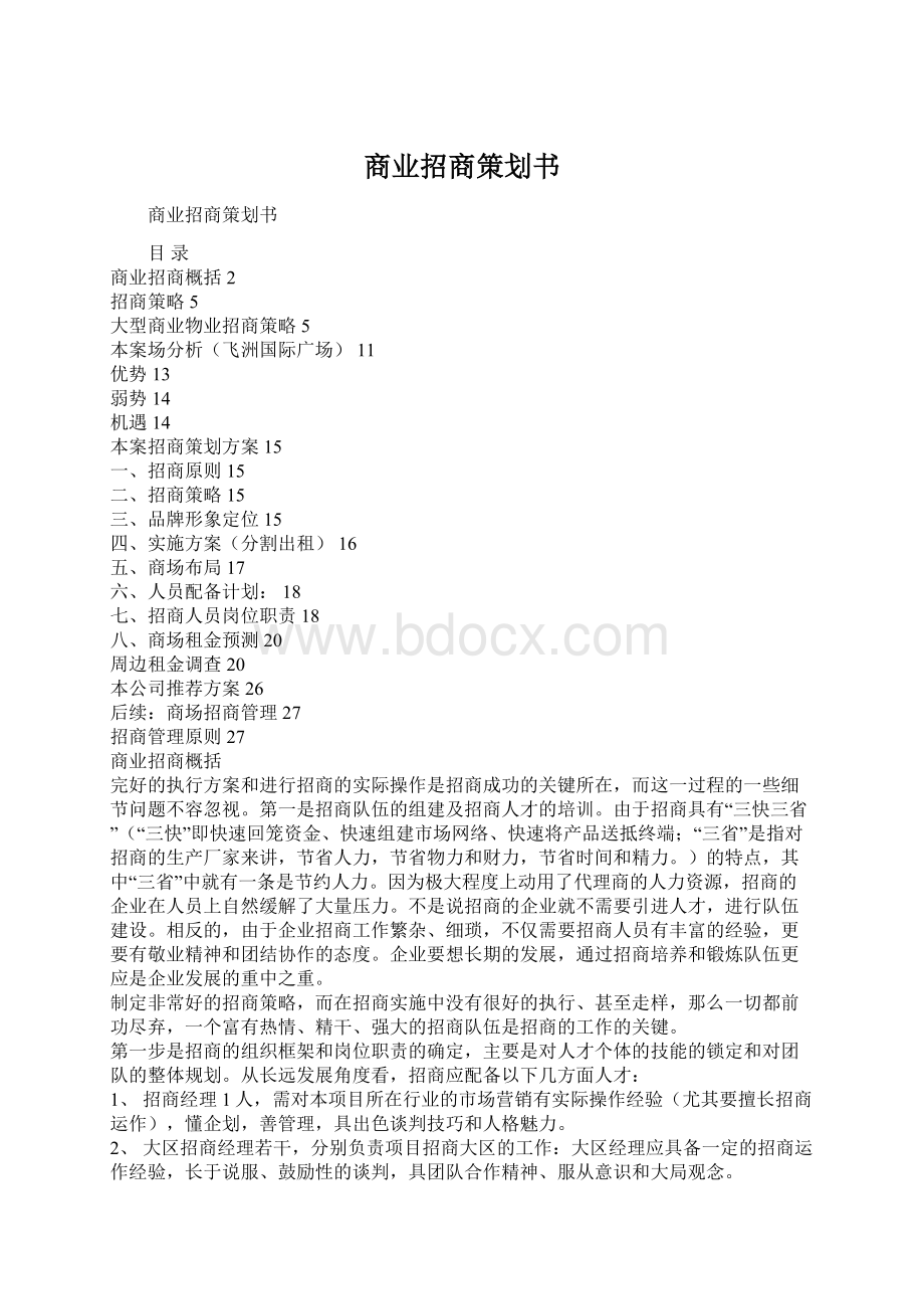 商业招商策划书文档格式.docx_第1页