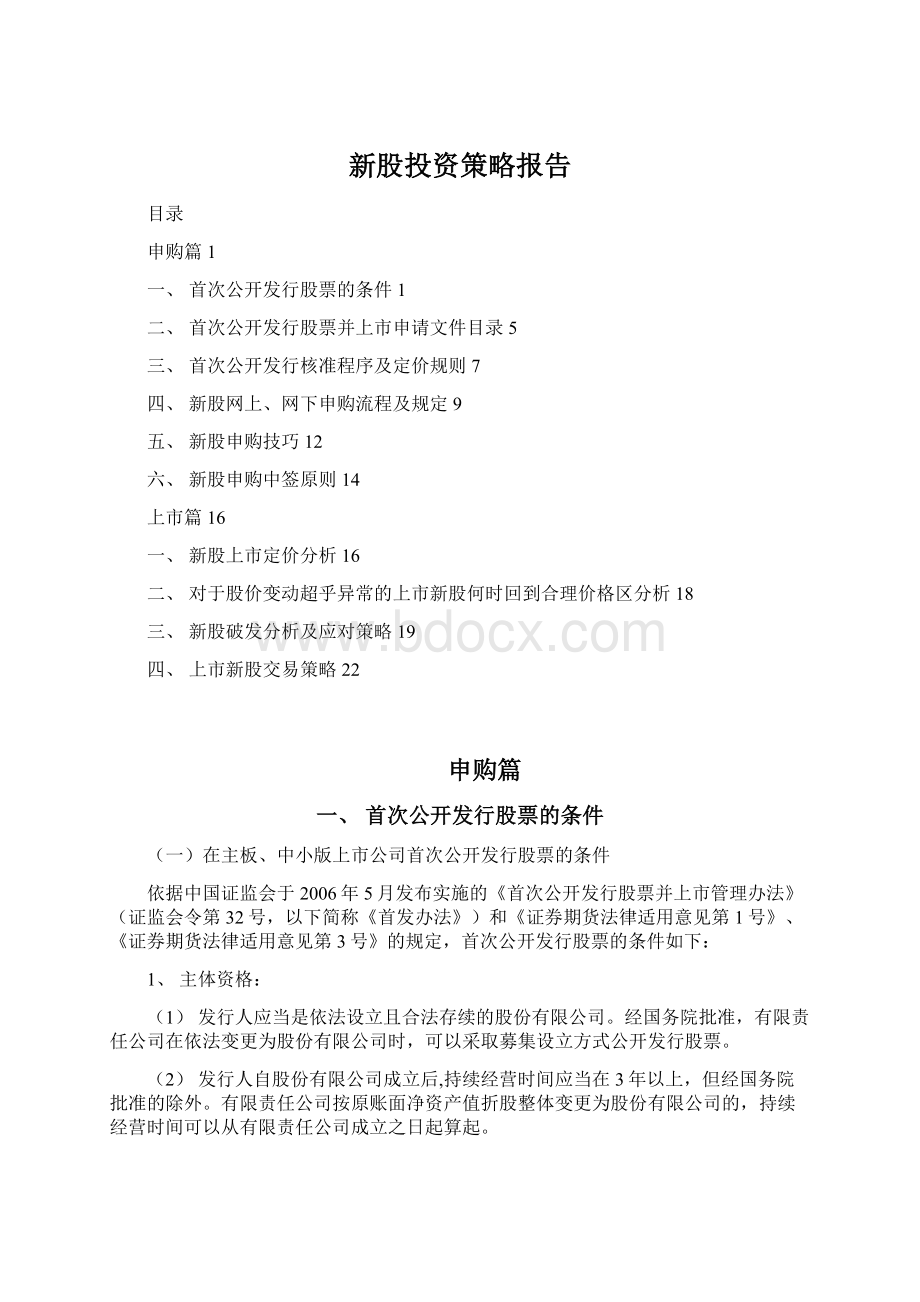 新股投资策略报告文档格式.docx_第1页