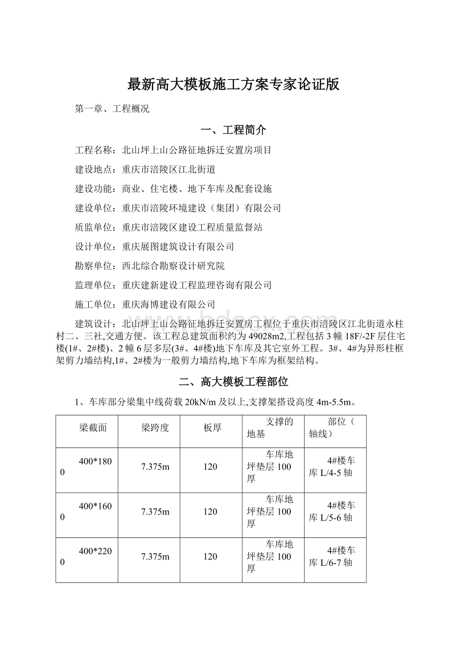 最新高大模板施工方案专家论证版.docx_第1页