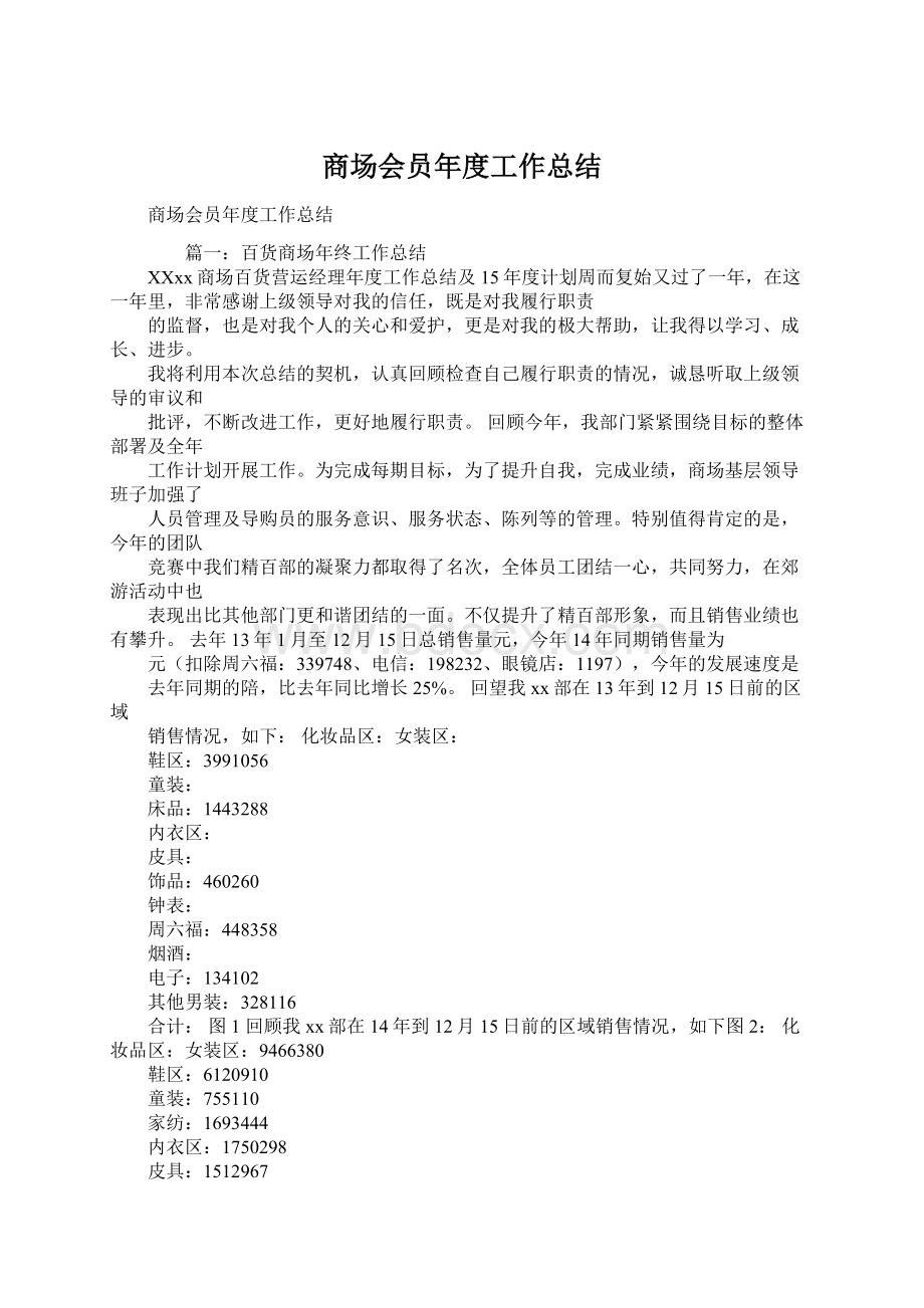 商场会员年度工作总结.docx_第1页