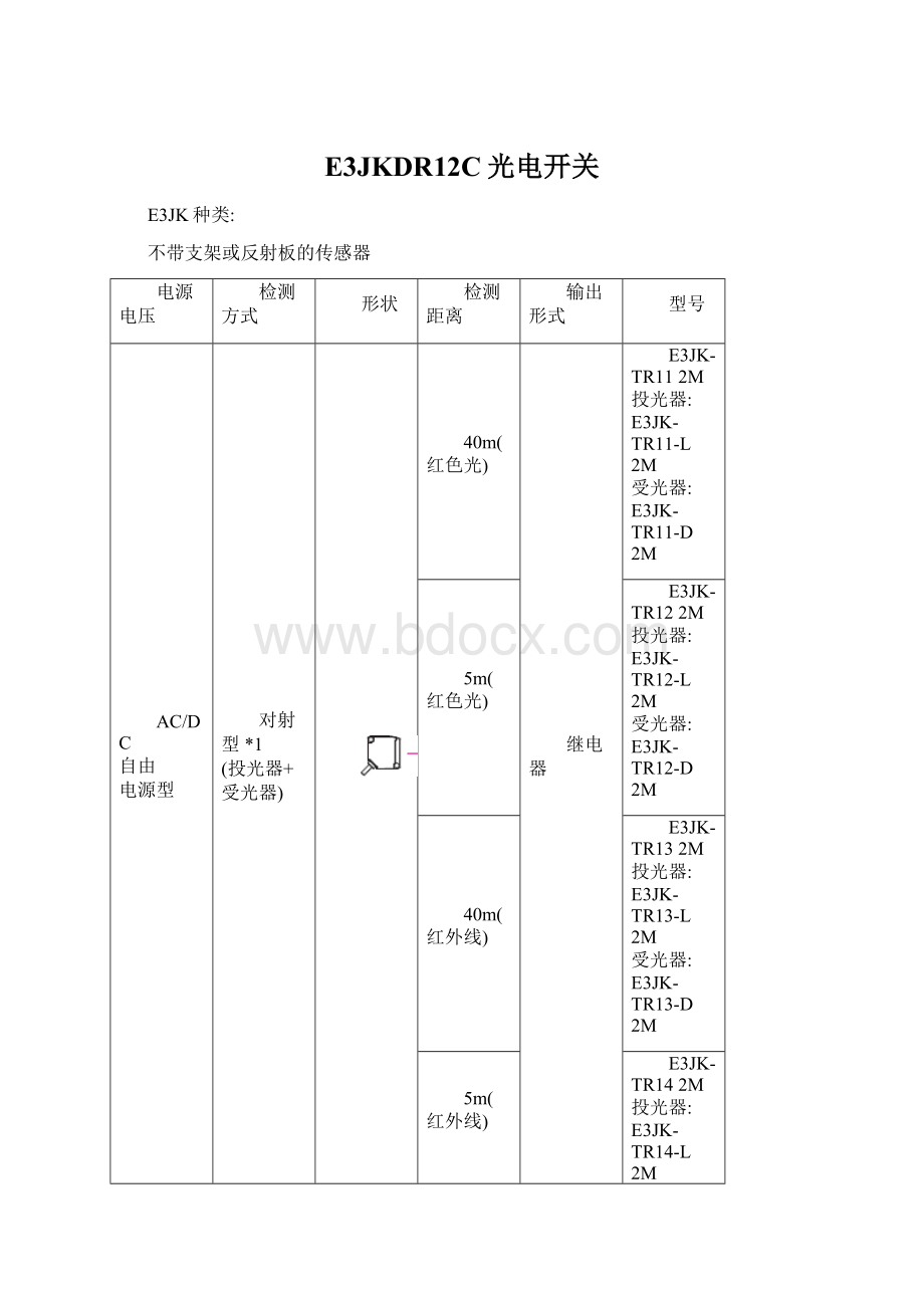 E3JKDR12C光电开关.docx_第1页