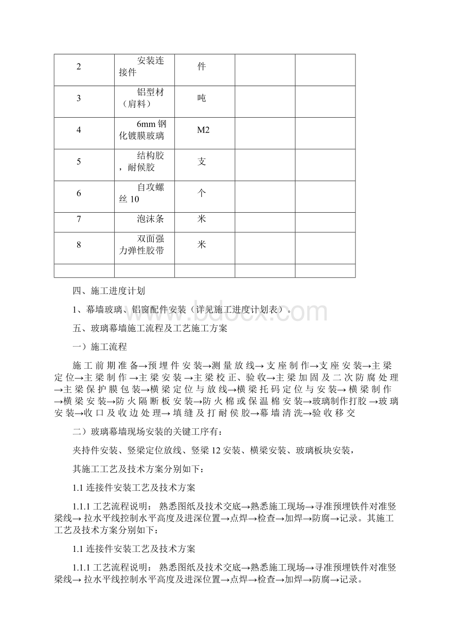 玻璃幕墙施工组织设计方案.docx_第3页