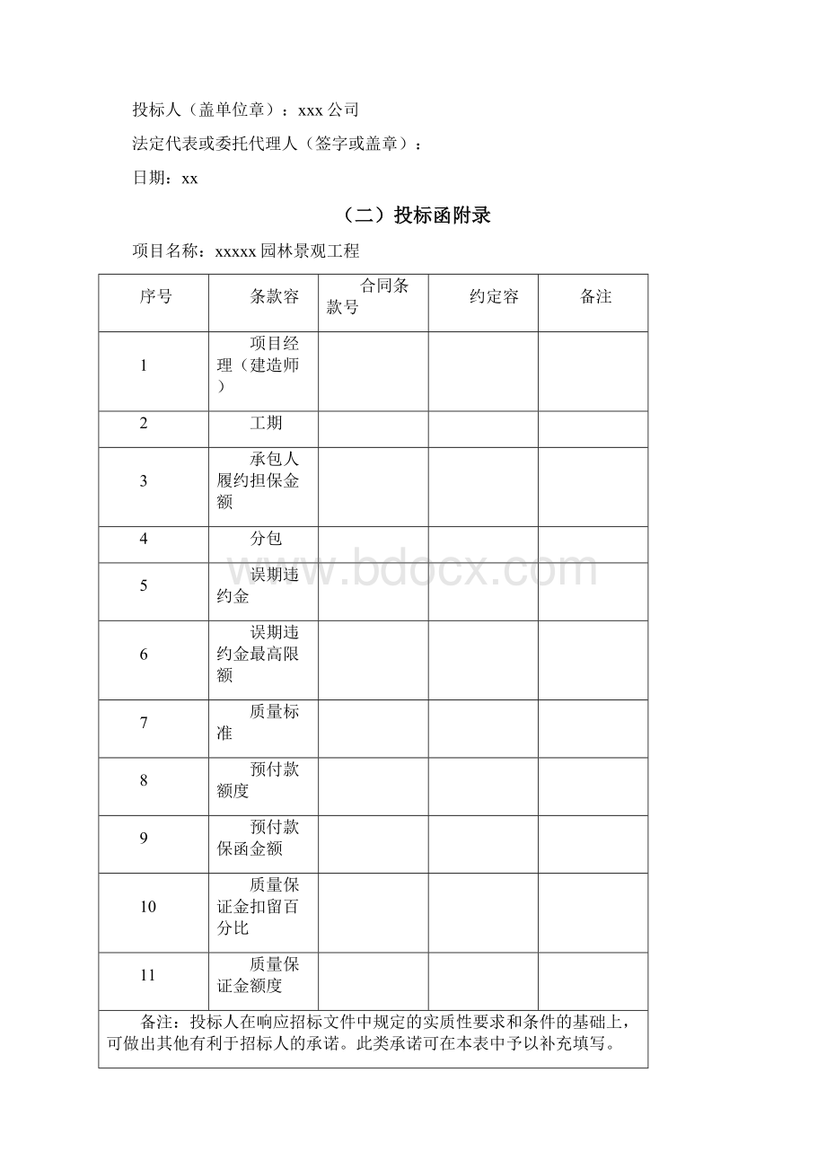 xx园林景观项目招投标文件Word格式文档下载.docx_第2页