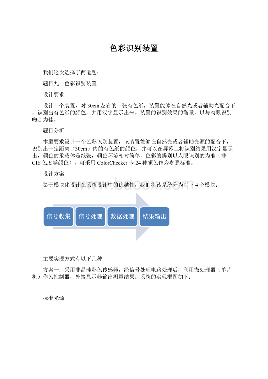 色彩识别装置.docx_第1页