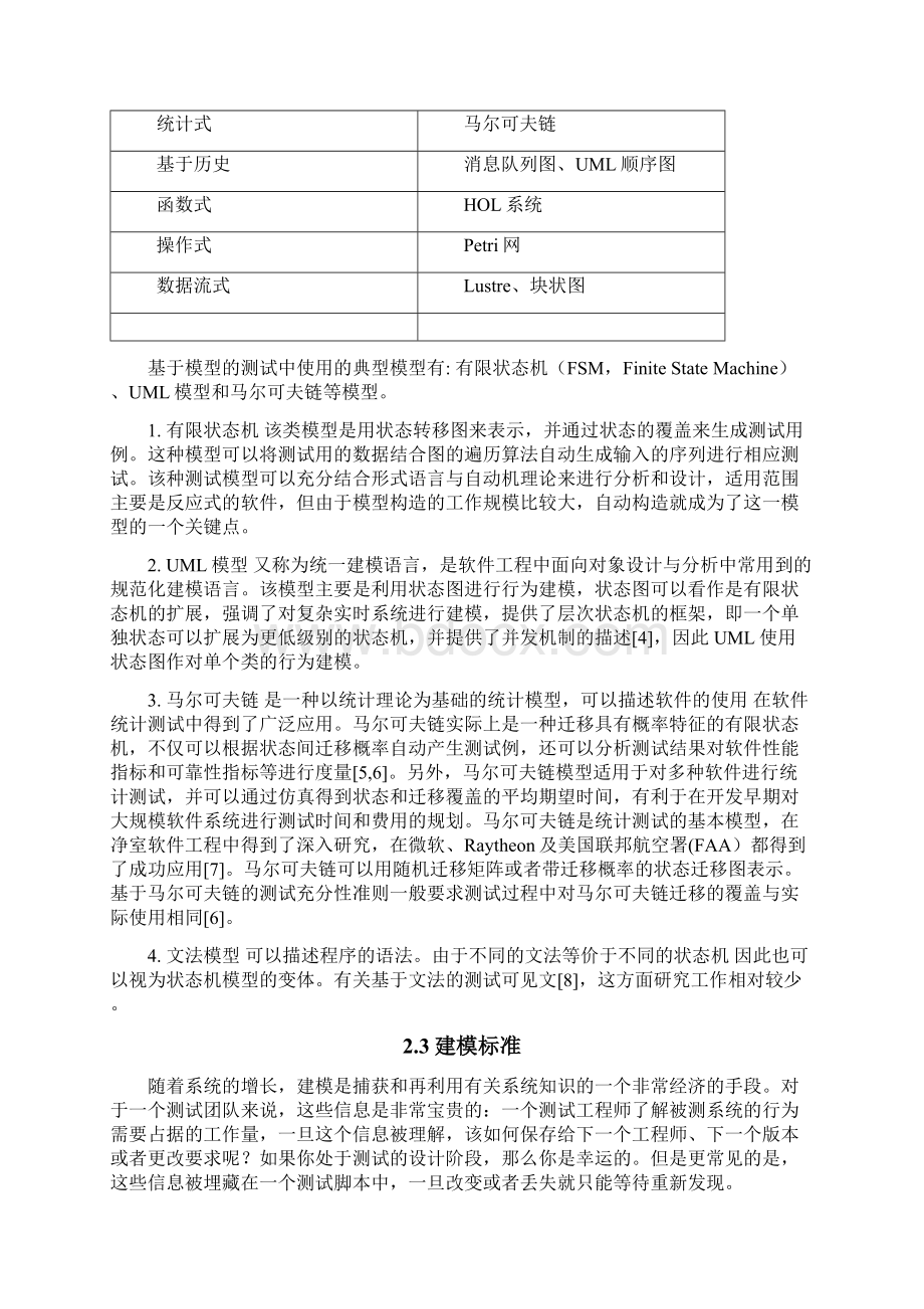 基于模型的测试综述报告Word文档格式.docx_第3页