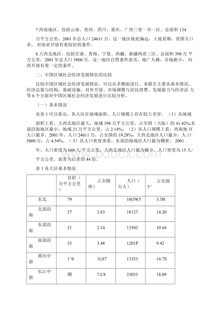 中国大陆区域社会经济发展特征分析.docx_第3页