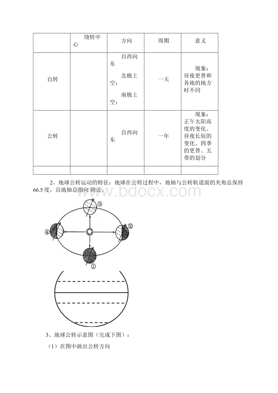 新人教版七年级上册地理期末重点知识点复习提纲图文填空版含答案.docx_第3页