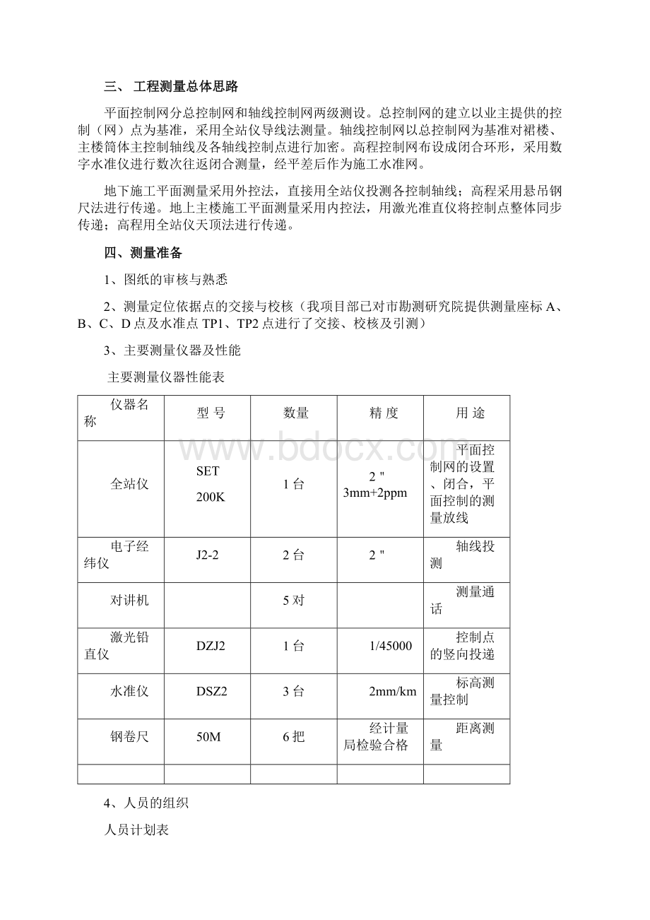 主楼测量方案广电工程项目部 测量施工方案.docx_第2页