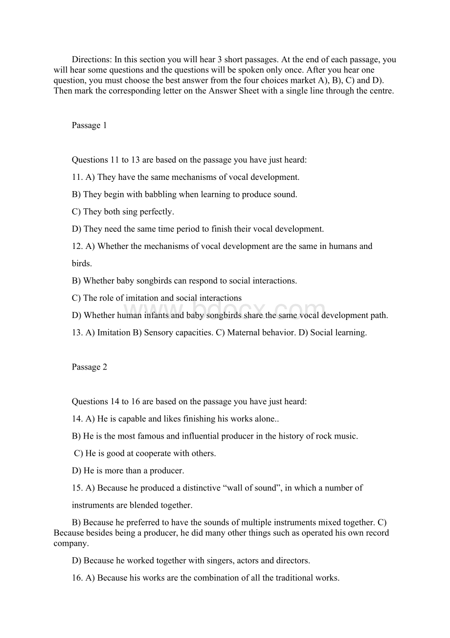 0kjhpnz大学英语六级考试模拟试题含答案Word文档下载.docx_第3页