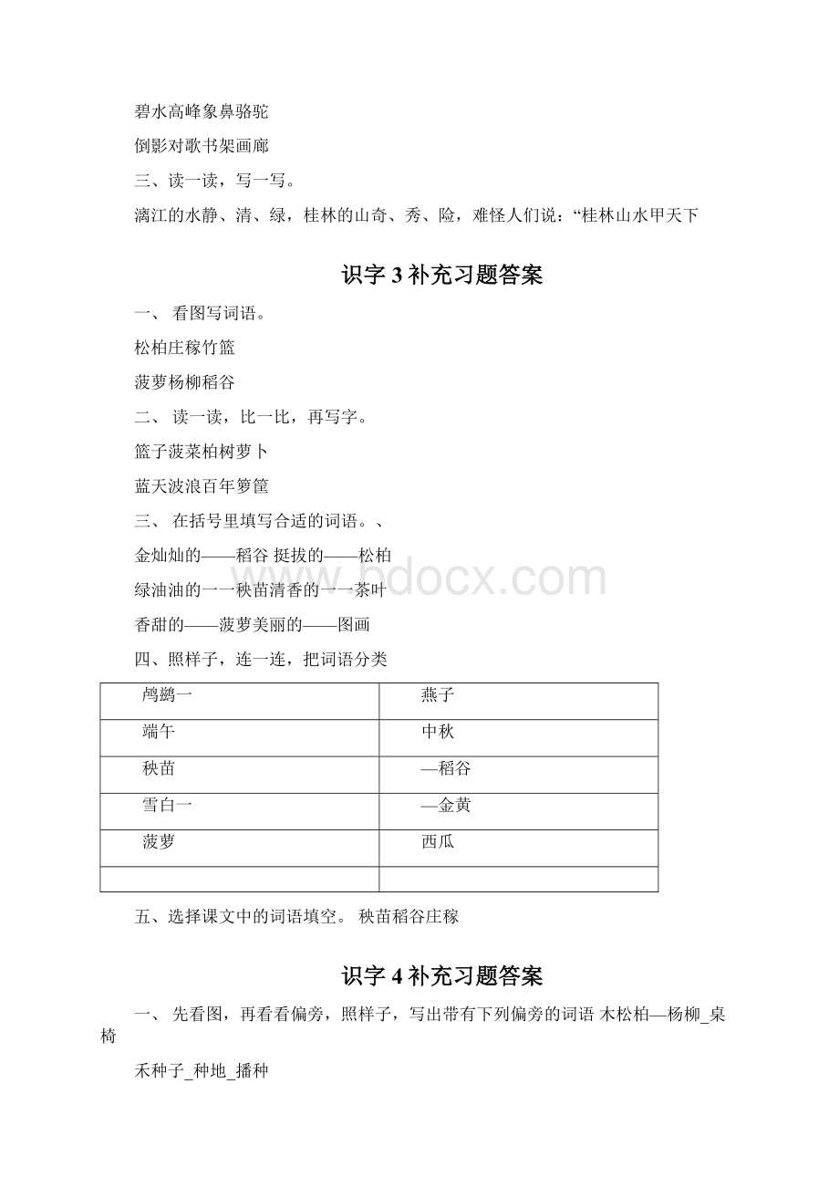 苏教版二年级语文补充习题答案.docx_第2页