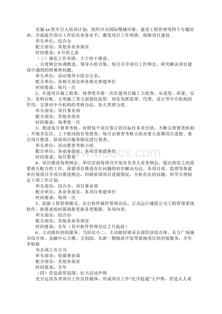 管委会XX年项目推进年活动实施方案文档格式.docx_第3页