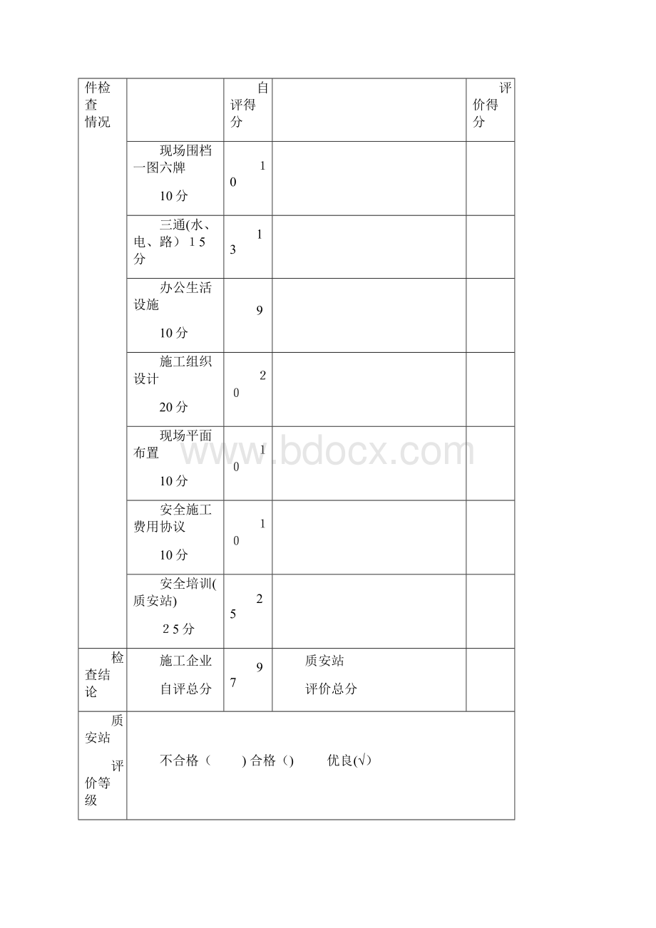 建设工程安全文明施工综合评价书施工准备阶段Word文件下载.docx_第3页