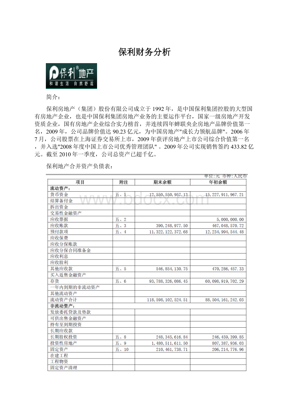 保利财务分析Word下载.docx_第1页