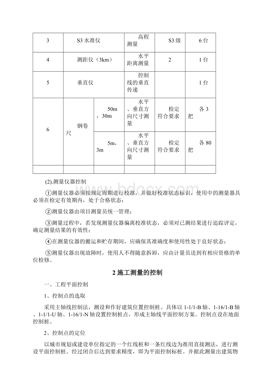 施工测量放线方案好Word文件下载.docx_第2页