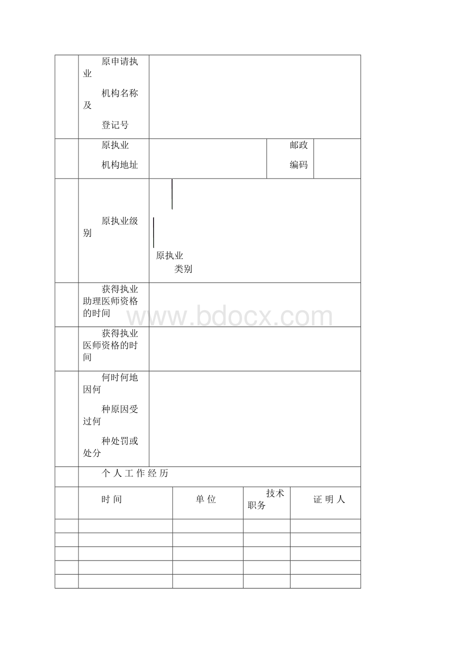 医师变更注册申请审核表Word格式.docx_第3页