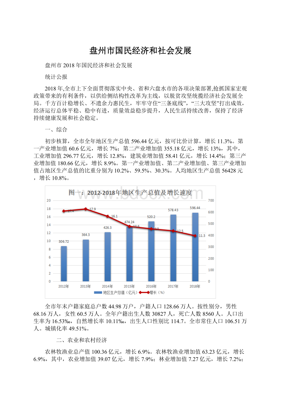 盘州市国民经济和社会发展Word文档格式.docx