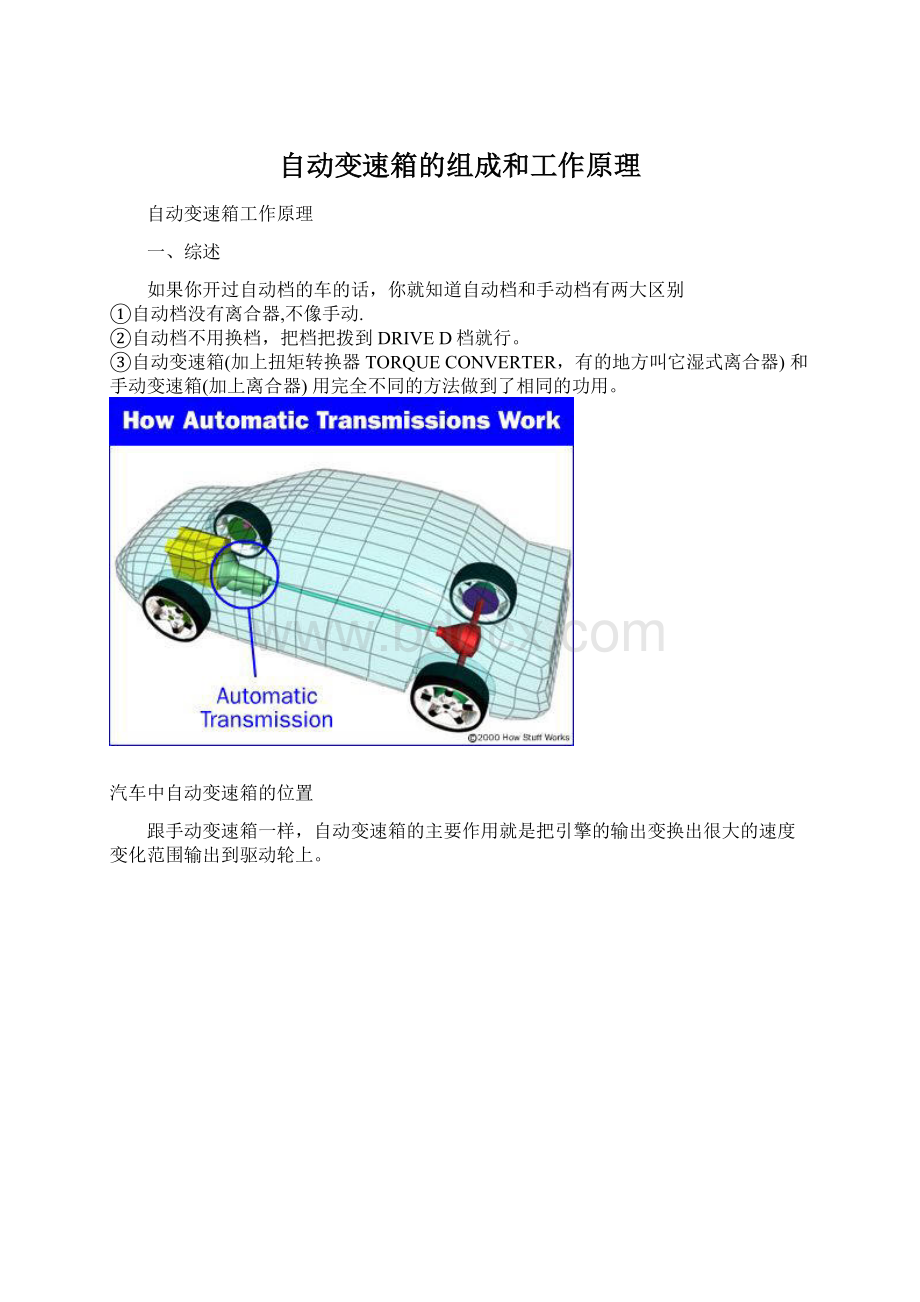 自动变速箱的组成和工作原理.docx_第1页