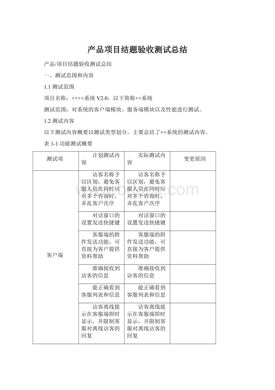 产品项目结题验收测试总结.docx_第1页