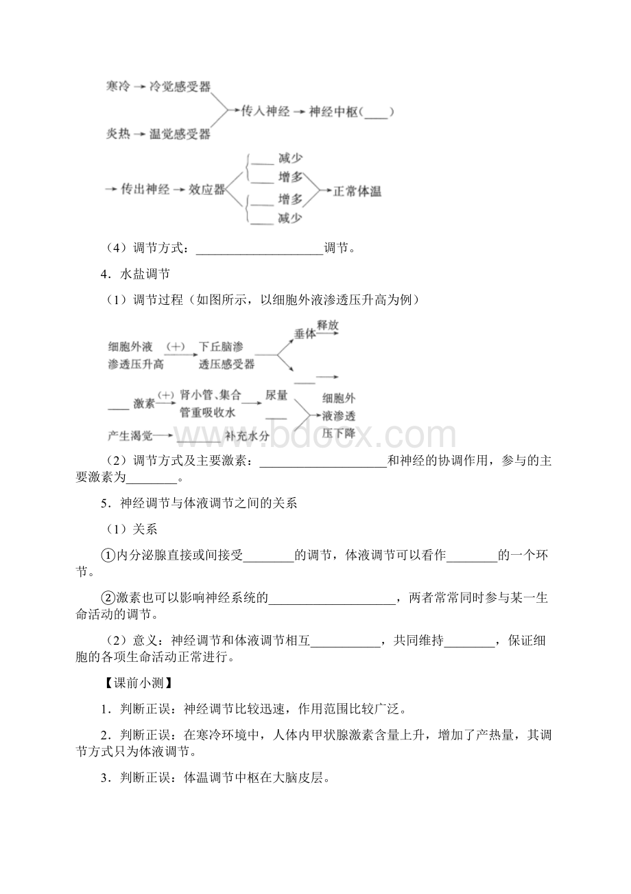 学年高中生物 专题23 神经调节与体液调节的关系试题 新人教版必修3.docx_第2页