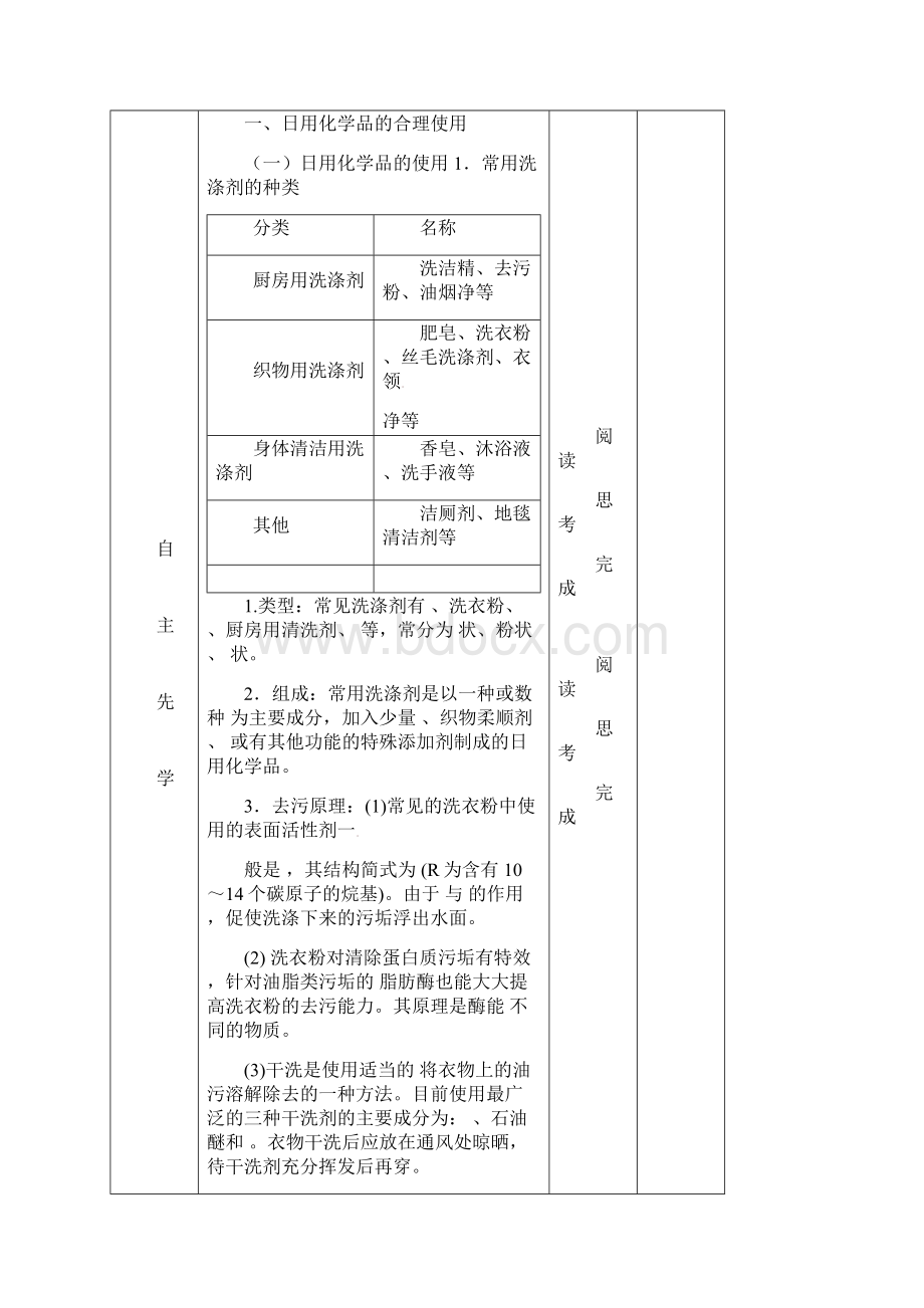 江苏省徐州市王杰中学高中化学 化学与生活 专题一 第四单元 化学品的安全使用第1课时导学案.docx_第2页