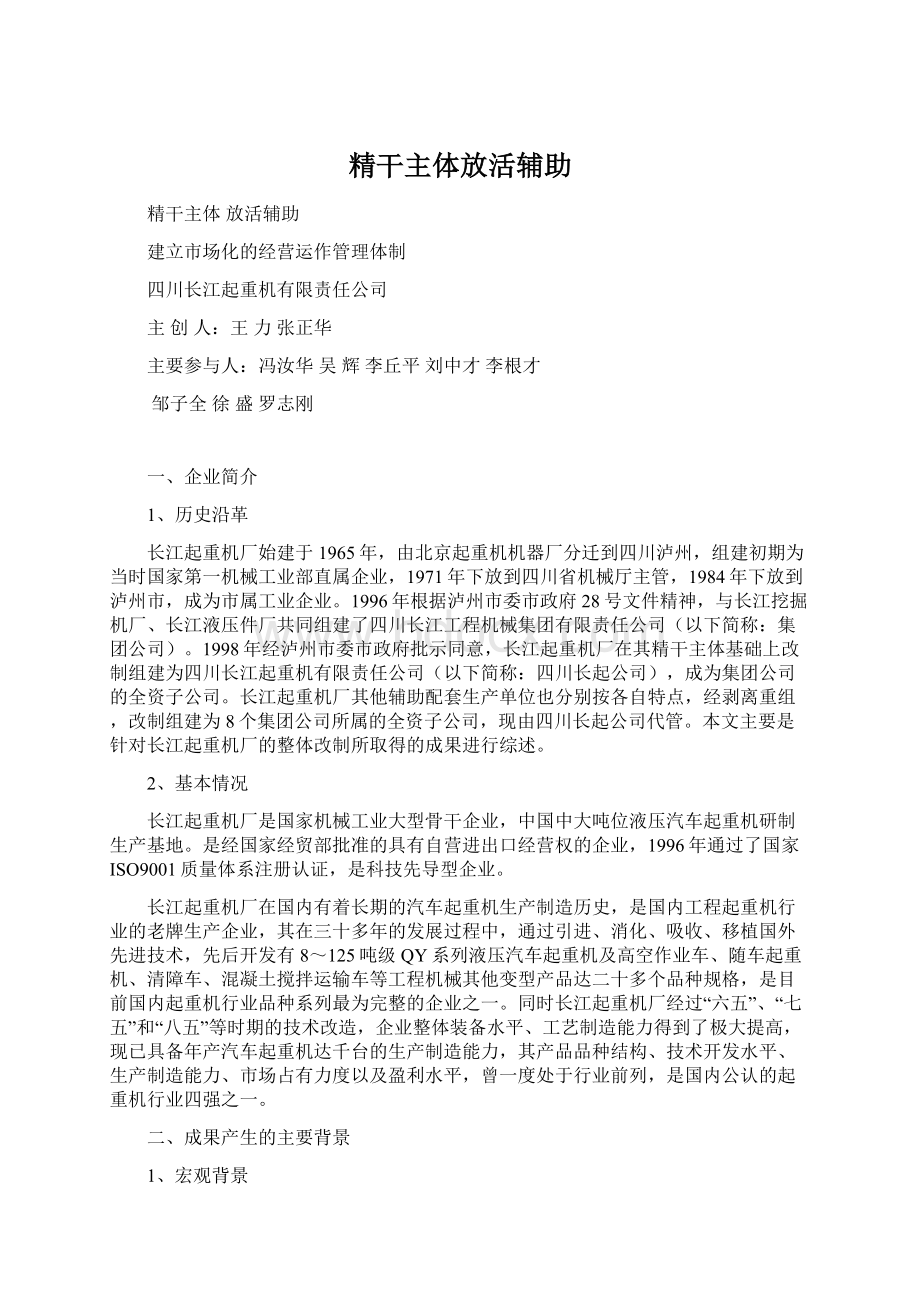 精干主体放活辅助文档格式.docx