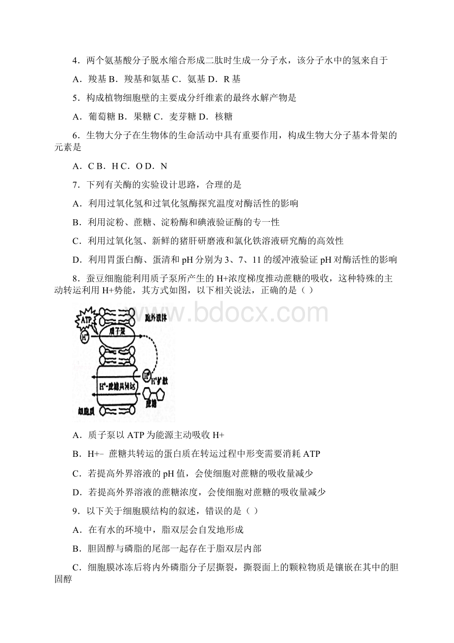 湖北省保康县第一中学学年高一生物下学期第一次月考试题Word格式文档下载.docx_第2页