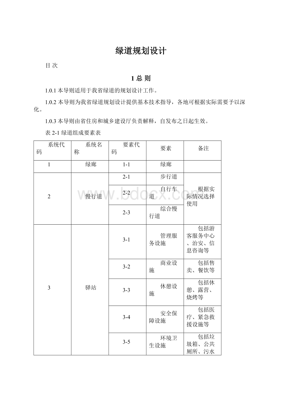 绿道规划设计Word文档下载推荐.docx