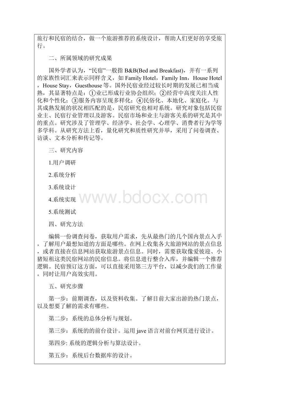 毕业设计论文旅游民宿系统设计说明.docx_第2页