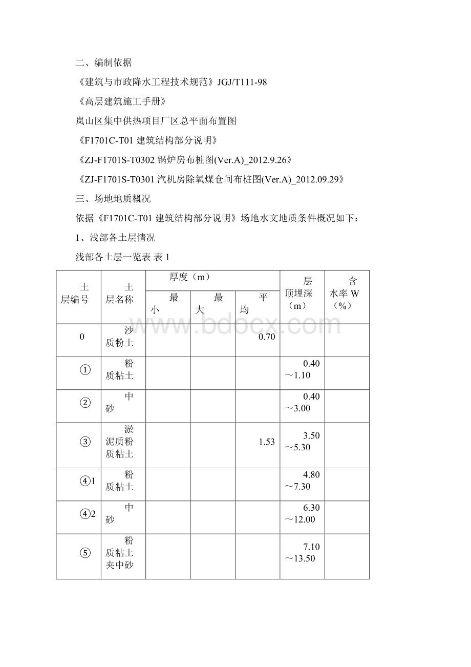 岚山区集中供热项目锅炉房汽机房除氧煤仓间轻型井点降水施工方案.docx_第2页