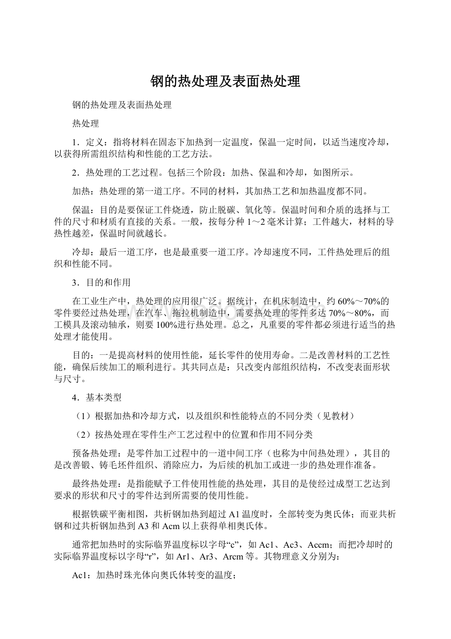 钢的热处理及表面热处理.docx