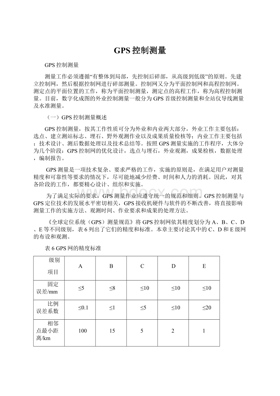 GPS控制测量Word文档下载推荐.docx