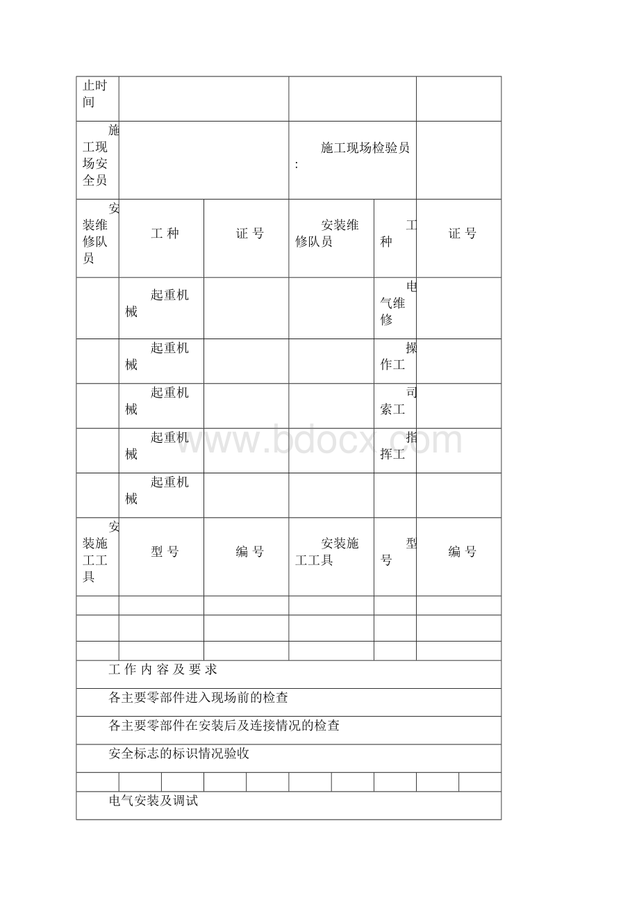 施工升降机工作见证讲解Word格式文档下载.docx_第2页