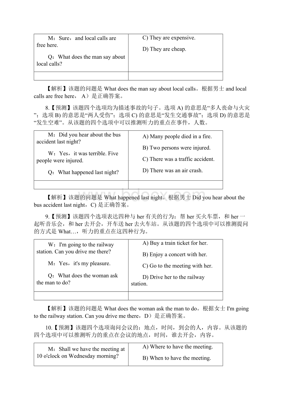 英语应用能力B级考试真题答案超精解.docx_第3页