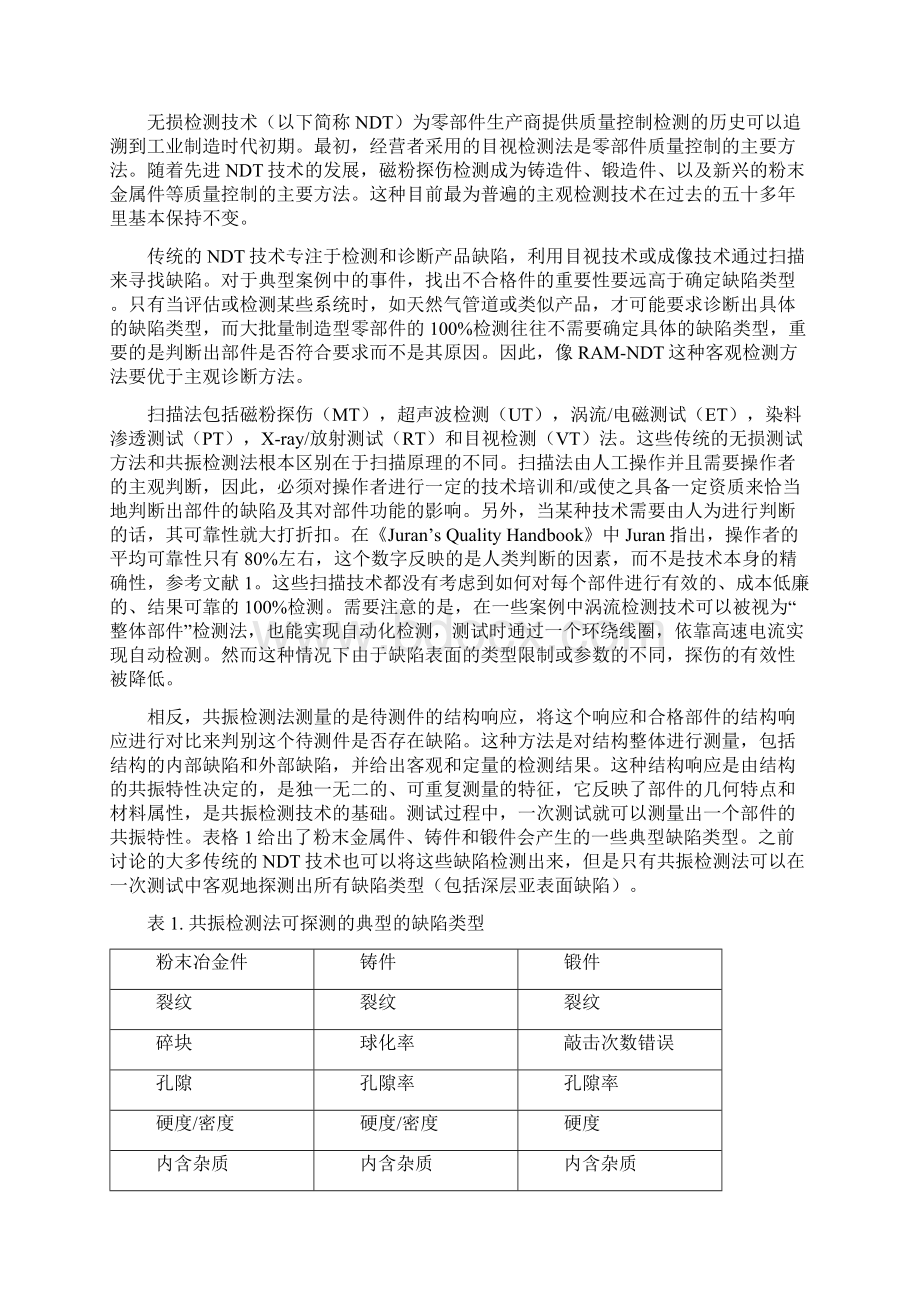 一种基于共振声学原理的无损检测技术.docx_第2页