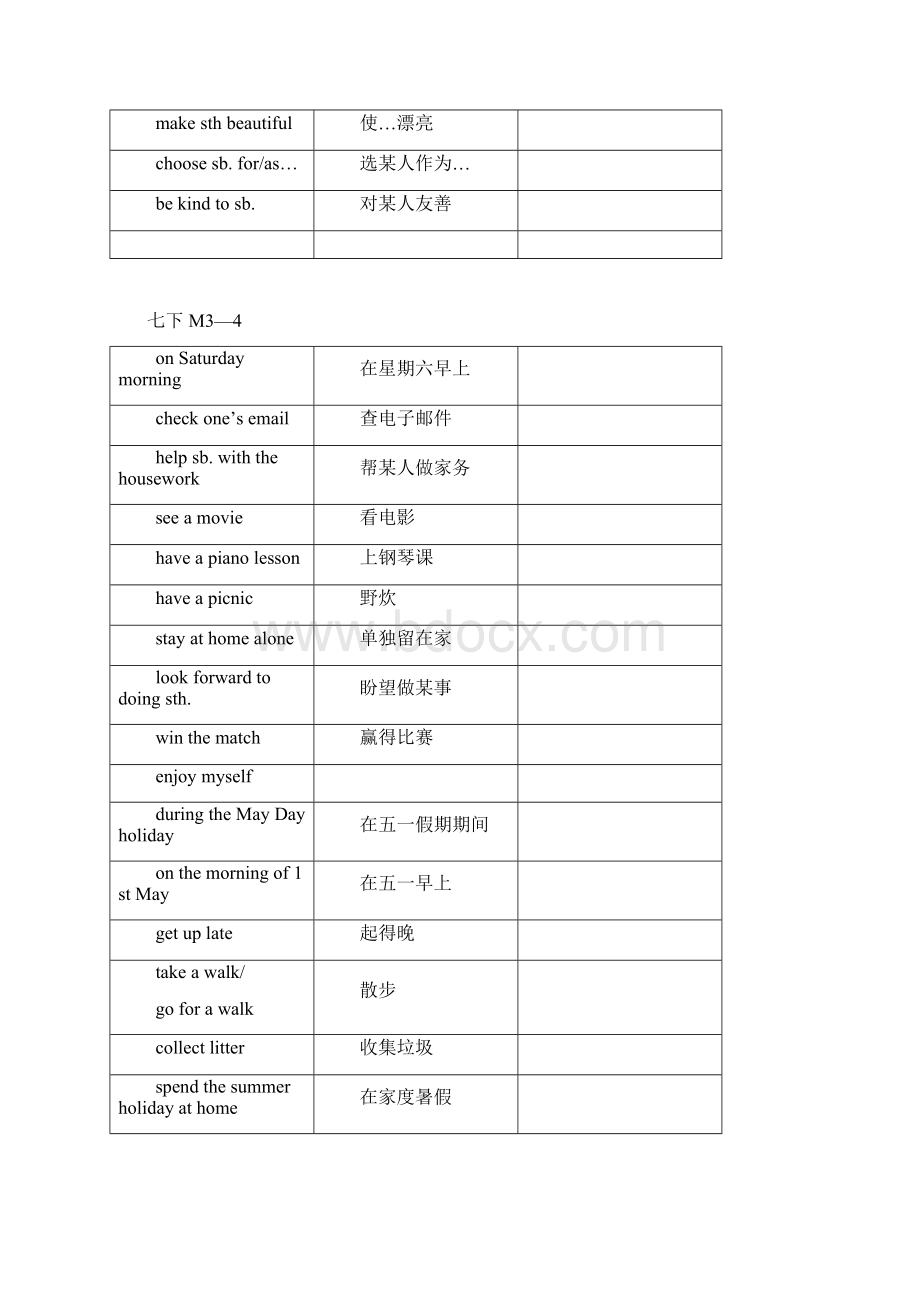 初中6册书重点词组总结V.docx_第2页