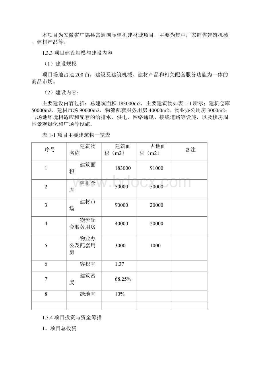 完整版XX国际建机建材城新建投资项目可行性研究报告.docx_第3页